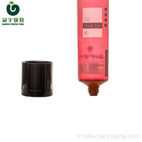 Tube en plastique cosmétique de 70 ml pour emballage corporel